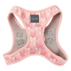 Pettorina step-in per cani FuzzYard Pink Lemonade traspirante e riflettente