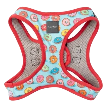Pettorina step-in per cani FuzzYard You Drive Me Glazy traspirante e riflettente