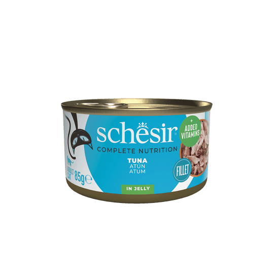 Cibo umido per gatti Schesir tonno, lattina 85 g