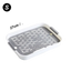 Bandeja higiénica de doble capa con rejilla para conejos y cobayas, blanco S (27 x 18 cm)