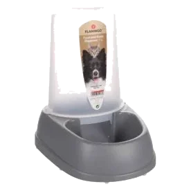 Distributore automatico acqua o cibo Raja grigio per cani, 2,5 l