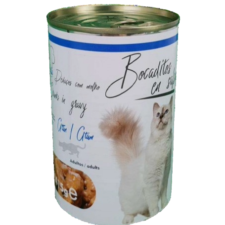 Cibo umido per gatti bocconcini in salsa al tonno 415 g
