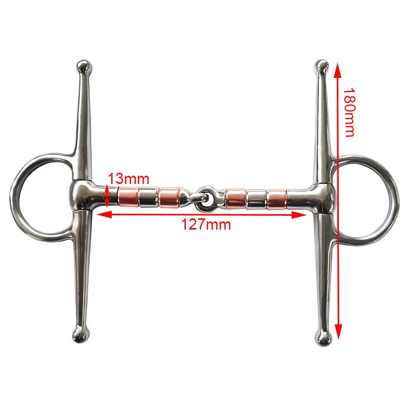 Morso a olive in acciaio inox per cavallo – vista 6