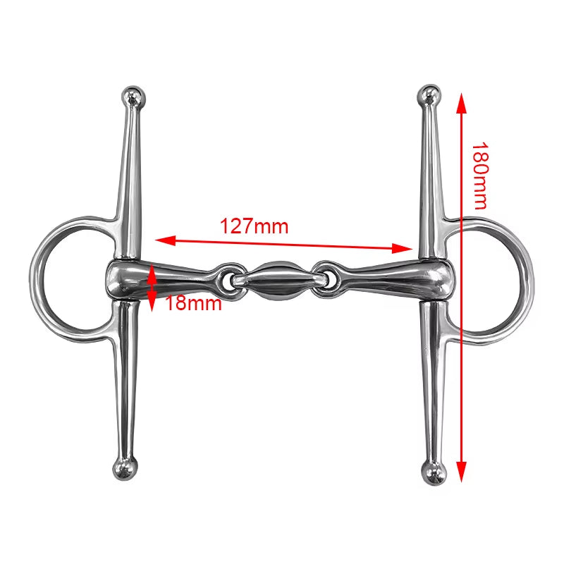 Morso a olive in acciaio inox per cavallo – vista 7