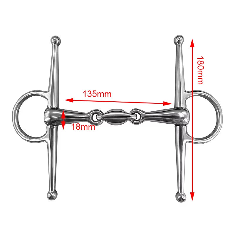 Morso a olive in acciaio inox per cavallo – vista 8