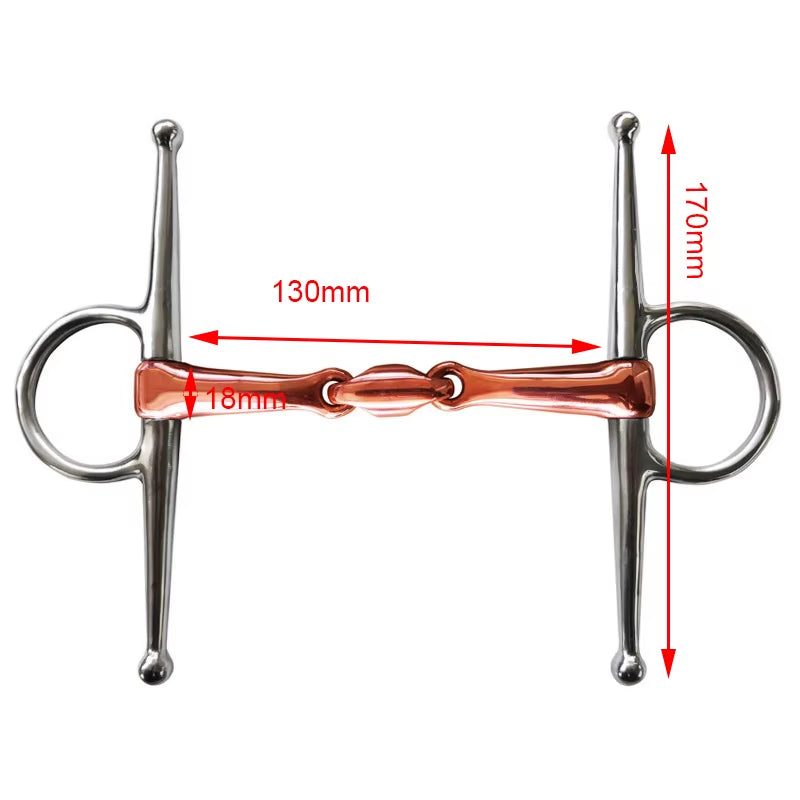 Morso a olive in acciaio inox per cavallo – vista 9