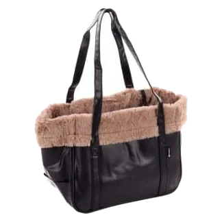 Borsa trasportino Armando nera Flamingo per cani fino a 6 kg