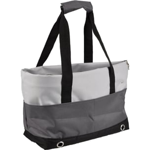 Borsa da trasporto per cani Danae grigia, 40 × 22 × 28 cm