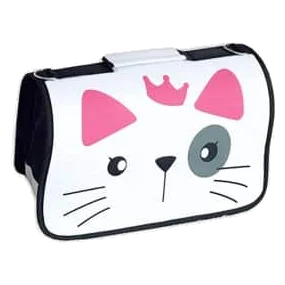 Borsa da viaggio emoji gatto per cani piccoli, taglia piccola e grande