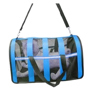 Borsa trasportino in tela e rete 48 x 27 x 27 cm per cani