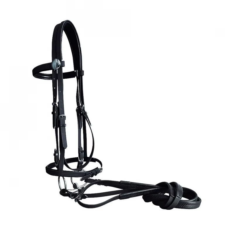 Briglia in PVC con redini regolabili per cavallo – vista 8