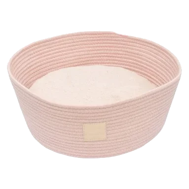 Cuccia a cesta in corda per gatti FuzzYard Life Soft Blush