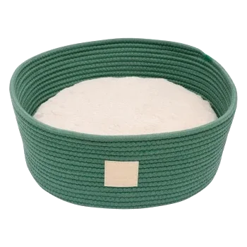 Cuccia a cesta in corda per gatti FuzzYard Life Myrtle Green