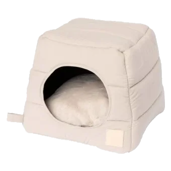 Cuccia igloo per gatti in cotone FuzzYard Life Sandstone