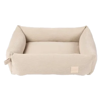 Cuccia per cani in velluto a coste FuzzYard Life Sandstone