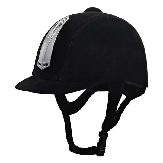Casco da equitazione regolabile e traspirante, taglie da 48 a 60 cm