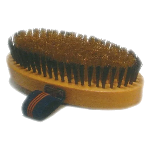 Spazzola ovale Cedra in ottone per cani, 6,5 x 13,5 cm