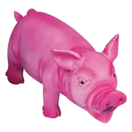 Maialino rosa in lattice con suono per cani, 22 cm