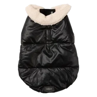 Gilet imbottito per cani FuzzYard Sebastian nero
