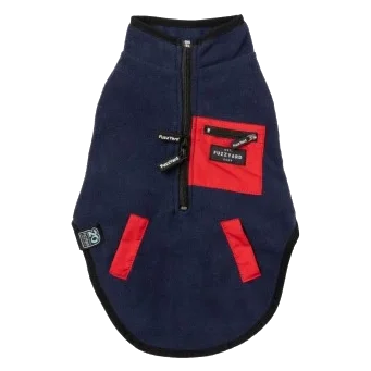 Gilet sherpa per cani FuzzYard Fitzroy blu navy