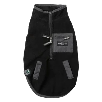 Gilet sherpa per cani FuzzYard Fitzroy nero