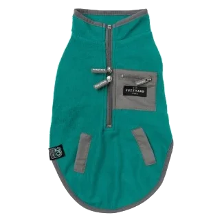 Gilet sherpa per cani FuzzYard Fitzroy verde