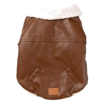 Giubbotto aviatore per cani FuzzYard Ava marrone