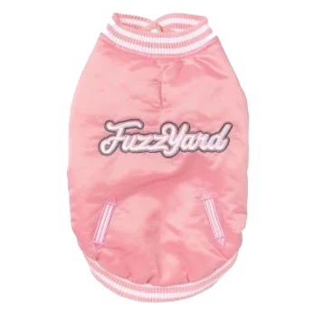 Giacca da baseball per cani FuzzYard Fastball rosa