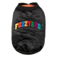 Bomber satinato per cani FuzzYard Frat nero