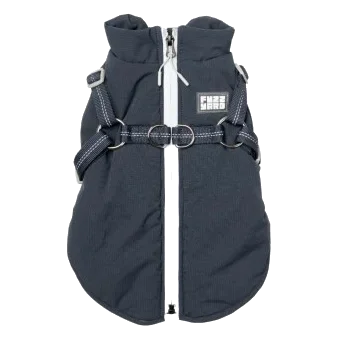 Giubbotto per cani con pettorina FuzzYard Horizon blu navy