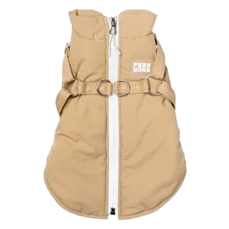 Giubbotto per cani con pettorina FuzzYard Horizon tortora