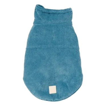 Giacca per cani in velluto a coste FuzzYard Life French Blue