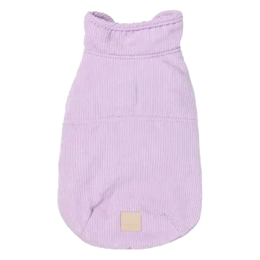 Cappottino per cani in velluto a coste FuzzYard Life Lilla