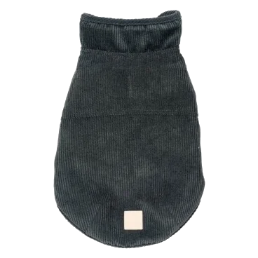 Cappottino per cani in velluto a coste FuzzYard Life Slate Grey