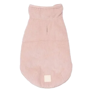 Cappottino per cani in velluto a coste FuzzYard Life Soft Blush