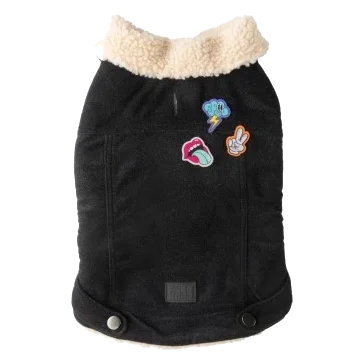 Giacca foderata in sherpa per cani FuzzYard Rep It ClubHouse