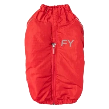 Giacca riflettente per cani FuzzYard Space rossa