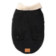 Giacca foderata in sherpa per cani FuzzYard Frontier nera
