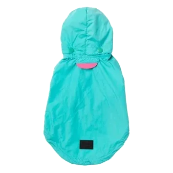 Impermeabile con cappuccio per cani FuzzYard Evo verde petrolio