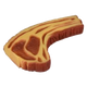 Gioco per cani bistecca gigante in vinile, 22 x 13 x 3 cm