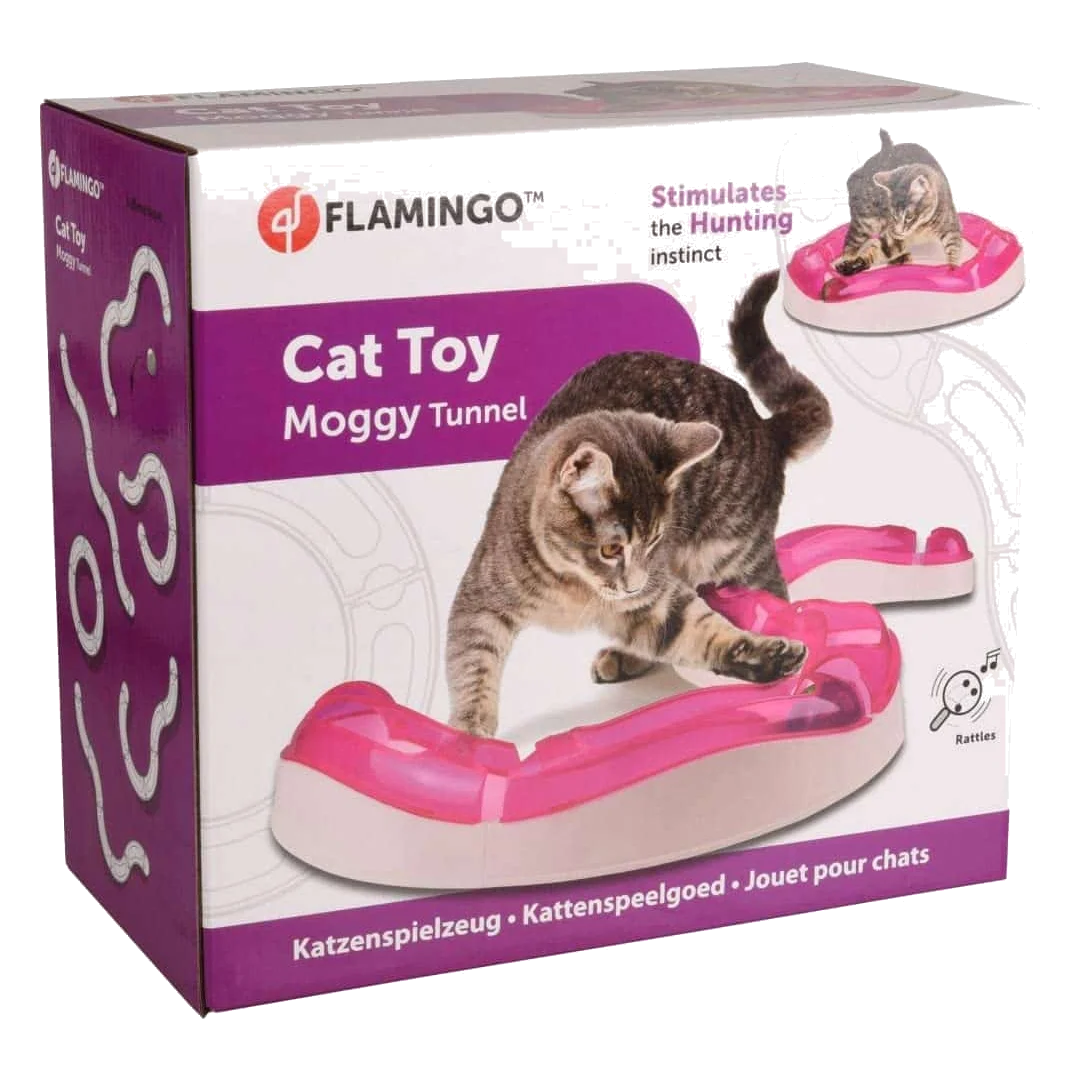 Circuito con pallina Flamingo per gatti