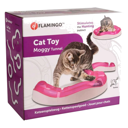 Circuito con pallina Flamingo per gatti