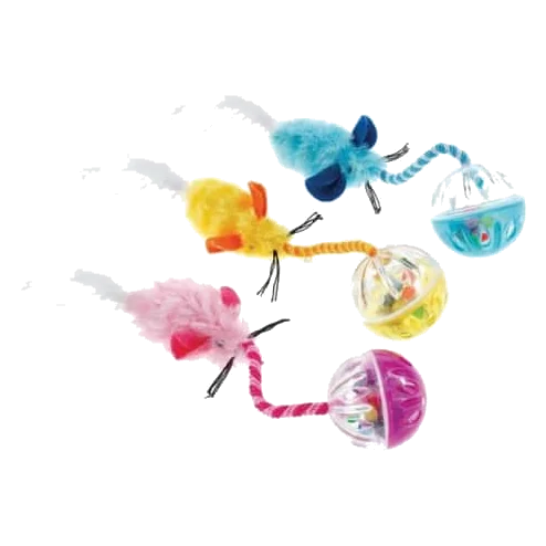 Palla per gatti Classic Ball n’ Feather Cat Toy