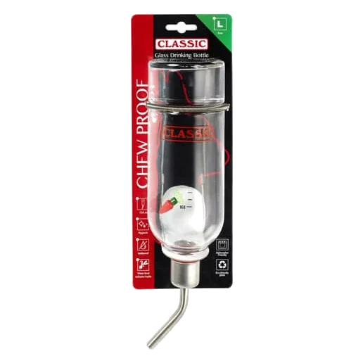Beverino in vetro Classic per roditori, taglia 3 grande, 750 ml