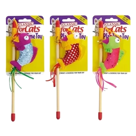 Gioco stuzzica per gatti Classic Catnip Fish Teaser 100 mm