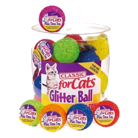 Palla per gatti Classic Glitter Balls 40 mm