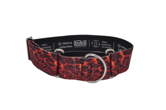 Collare martingala Bub's Lava per cani, taglia XL