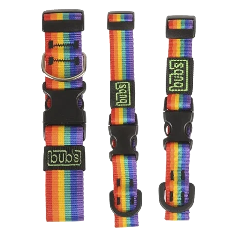 Collare per cani Bub's Rainbow, taglie da T1 a T3