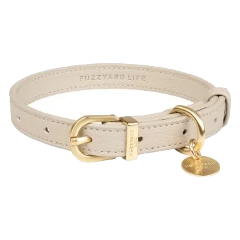 Collare per cani in pelle vegana FuzzYard Atelier Sandstone