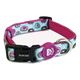 Collare per cani Dukier Cupcake, azzurro pastello, imbottito in neoprene, 15 mm